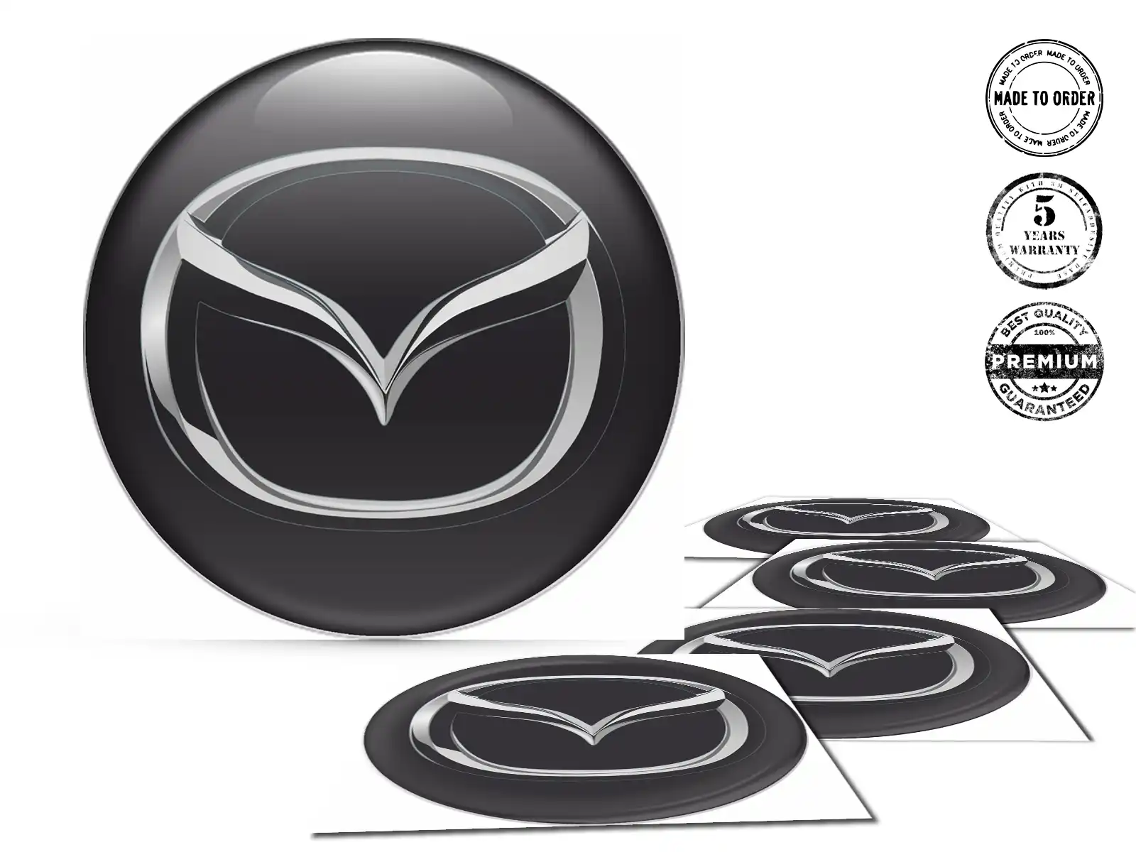 Mazda Pegatina de Tapacubos Estilo Logos de Cúpula Custom